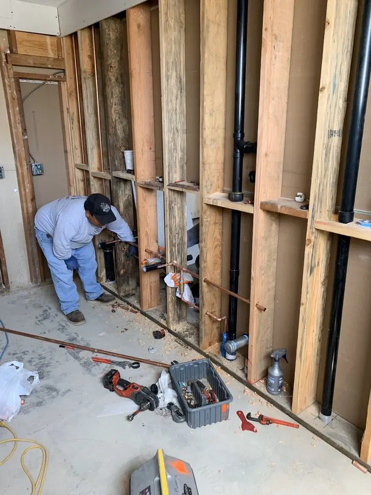 Commercial rough-in plumbing for Water Heater Replacement in Meadowbrook